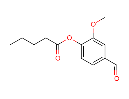 Pentanoic acid, 4-formyl-2-methoxyphenyl ester