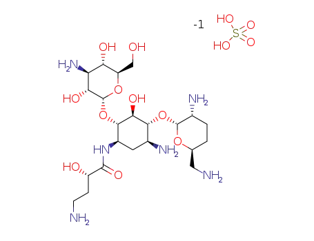 Molecular Structure of 104931-87-5 (ARBEKACIN SULPHATE)