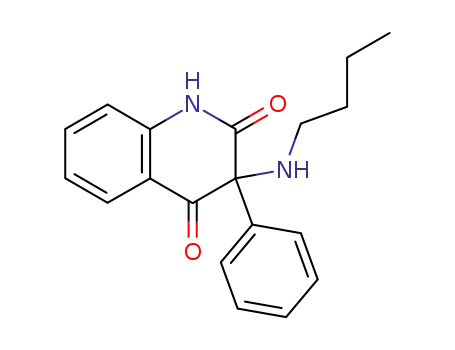 Molecular Structure of 477950-04-2 (2,4(1H,3H)-Quinolinedione, 3-(butylamino)-3-phenyl-)