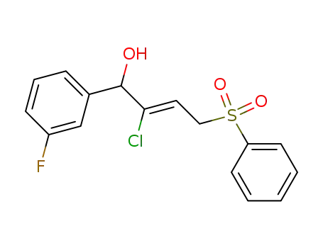 Benzenemethanol,
a-[(1Z)-1-chloro-3-(phenylsulfonyl)-1-propenyl]-3-fluoro-