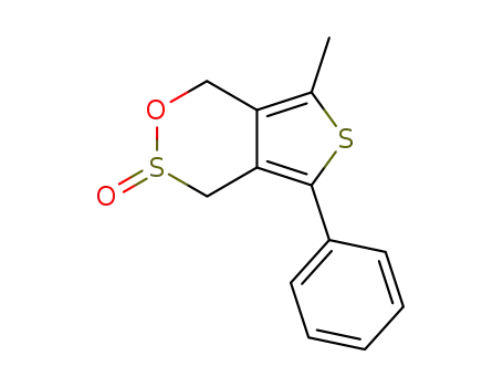 Molecular Structure of 494840-43-6 (7-methyl-5-phenyl-1,4-dihydro-1H-3λ<sup>4</sup>-thieno[3,4-d][2,3]-oxathiin-3-oxide)
