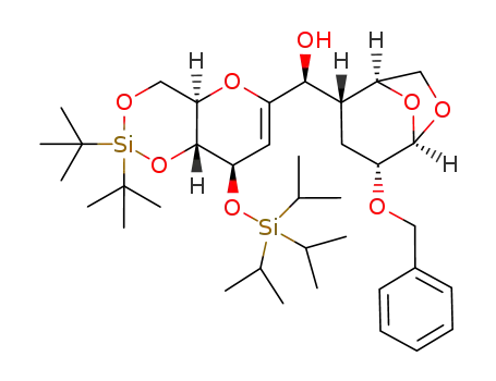 (-)-(S)-((1S,2S,4R,5R)-4-(benzyloxy)-6,8-dioxabicyclo[3.2.1]oct-2-yl)((4aR,8R,8aR)-2,2-di-tert-butyl-8-((triisopropylsilyl)oxy)-4,4a,8,8a-tetrahydropyrano[3,2-d][1,3,2]dioxasilin-6-yl)methanol
