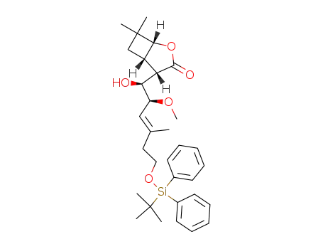 (1R,4S,5S)-4-[(E)-(1S,2S)-6-(tert-Butyl-diphenyl-silanyloxy)-1-hydroxy-2-methoxy-4-methyl-hex-3-enyl]-7,7-dimethyl-2-oxa-bicyclo[3.2.0]heptan-3-one