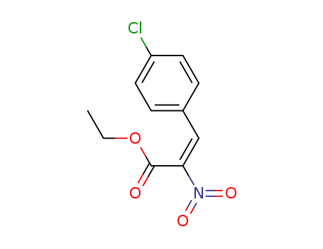 (E)-1-carboethoxy-2-(4'-chlorophenyl)-1-nitroethene