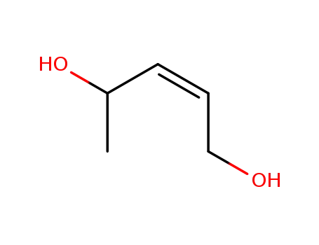 Molecular Structure of 6117-82-4 (2-Pentene-1,4-diol, (2Z)-)