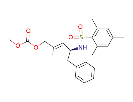 (4S,2E)-O-methoxycarbonyl-2-methyl-5-phenyl-4-[N-(2,4,6-trimethylphenylsulfonyl)amino]pent-2-en-1-ol