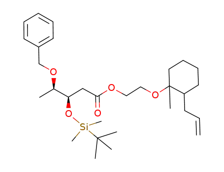 2-{[(1RS,2RS)-2-allyl-1-methylcyclohexyl]oxy}ethyl (3R,4R)-4-(benzyloxy)-3-{[(tert-butyl)dimethylsilyl]oxy}pentanoate