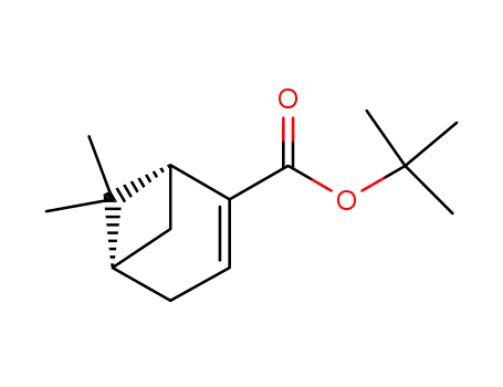 Molecular Structure of 105430-75-9 (Bicyclo[3.1.1]hept-2-ene-2-carboxylic acid, 6,6-dimethyl-,
1,1-dimethylethyl ester, (1R)-)