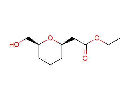 ((2R,6S)-6-Hydroxymethyl-tetrahydro-pyran-2-yl)-acetic acid ethyl ester