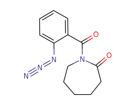 Molecular Structure of 131043-44-2 (2H-Azepin-2-one, 1-(2-azidobenzoyl)hexahydro-)
