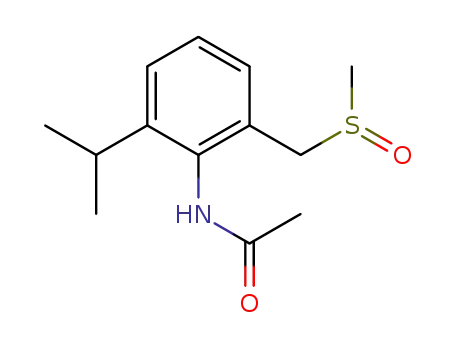 Acetamide, N-[2-(1-methylethyl)-6-[(methylsulfinyl)methyl]phenyl]-