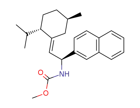 {(S)-2-[(2S,5R)-2-Isopropyl-5-methyl-cyclohex-(E)-ylidene]-1-naphthalen-2-yl-ethyl}-carbamic acid methyl ester