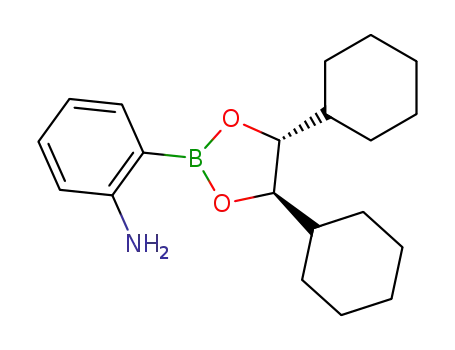 Molecular Structure of 616227-07-7 (2-aminophenylboronic acid (-)-1,2-dicyclohexyl-1,2-ethanediol ester)