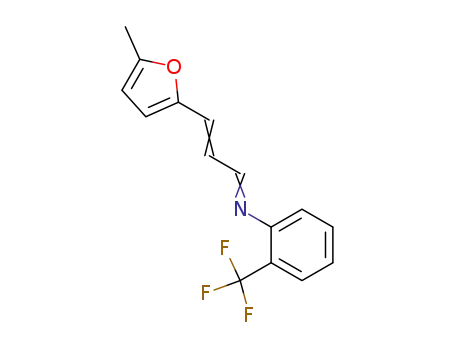 Molecular Structure of 640722-97-0 (Benzenamine,
N-[3-(5-methyl-2-furanyl)-2-propenylidene]-2-(trifluoromethyl)-)