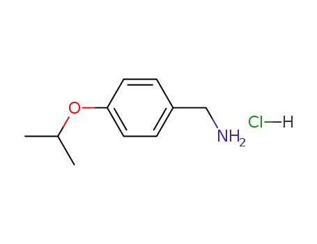 Molecular Structure of 100131-60-0 ((4-isopropoxyphenyl)methanamine hydrochloride)