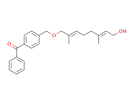Methanone,
[4-[[(8-hydroxy-2,6-dimethyl-2,6-octadienyl)oxy]methyl]phenyl]phenyl-,
(E,E)-