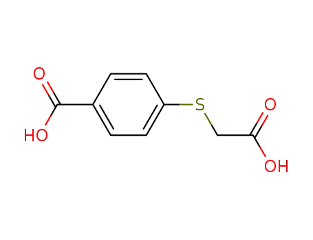 Molecular Structure of 18619-34-6 (Benzoic acid, 4-[(carboxymethyl)thio]-)