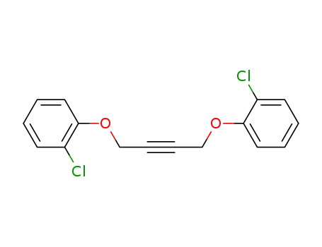 Molecular Structure of 4467-00-9 (Benzene, 1,1'-[2-butyne-1,4-diylbis(oxy)]bis[2-chloro-)