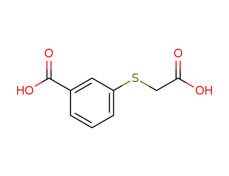Molecular Structure of 18619-33-5 (Benzoic acid, 3-[(carboxymethyl)thio]-)
