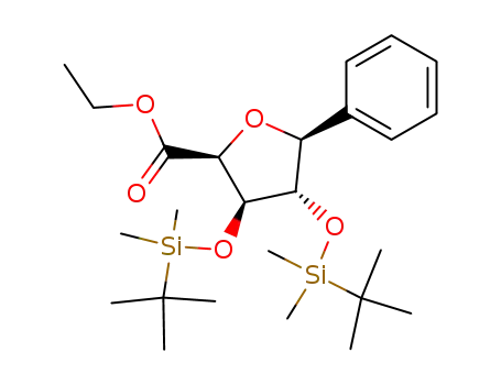 ethyl 3,4-di-tert-butyldimethylsilanyloxy-5-phenyl-(2S,3S,4S,5S)-tetrahydro-2-furancarboxylate