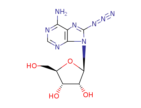 Molecular Structure of 4372-67-2 (8-AZIDOADENOSINE)