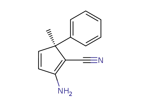 Molecular Structure of 406949-71-1 ((S)-(-)-2-amino-1-cyano-5-methyl-5-phenyl-1,3-cyclopentadiene)