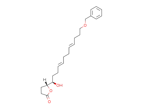 (R)-5-((4E,8E)-(R)-12-Benzyloxy-1-hydroxy-dodeca-4,8-dienyl)-dihydro-furan-2-one