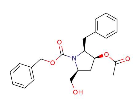 (2S,3S,5S)-3-acetyl-2-benzyl-benzyloxycarbonyl-5-hydroxymethyl-pyrrolidine