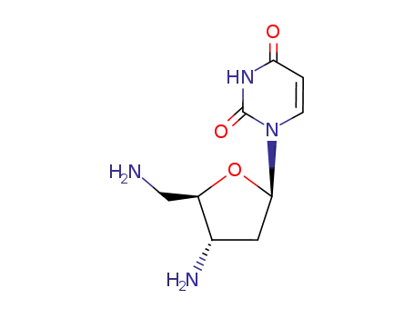 Molecular Structure of 100898-91-7 (Uridine, 3',5'-diamino-2',3',5'-trideoxy-)
