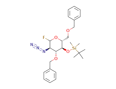 2-azido-3,6-di-O-benzyl-4-O-tert-butyldimethylsilyl-2-deoxy-α/β-D-glucopyranosyl fluoride