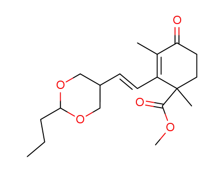 1,3-Dimethyl-4-oxo-2-[(E)-2-(2-propyl-[1,3]dioxan-5-yl)-vinyl]-cyclohex-2-enecarboxylic acid methyl ester