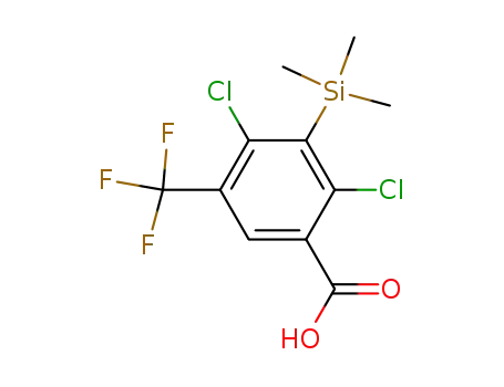 2,4-dichloro-5-(trifluoromethyl)-3-(trimethylsilyl)benzoic acid