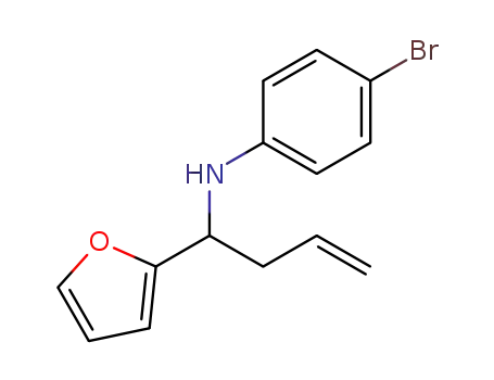 (4-bromo-phenyl)-(1-furan-2-yl-but-3-enyl)-amine