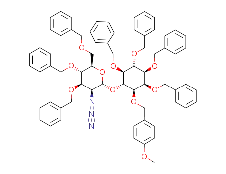 1-D-6-O-(2-azido-3,4,6-tri-O-benzyl-2-deoxy-α-D-mannopyranosyl)-2,3,4,5-tetra-O-benzyl-1-O-(4-methoxybenzyl)-myo-inositol