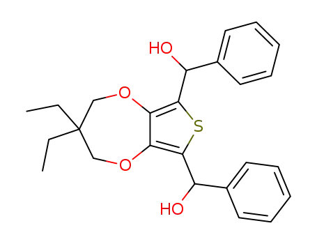 3,4-(2,2-diethylpropane-1,3-diyldioxy)-2,5-bis(hydroxyphenylmethyl)thiophene