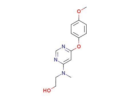 2-{[6-(4-methoxyphenoxy)pyrimidin-4-yl]methylamino}ethanol