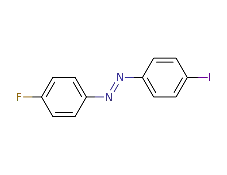 Molecular Structure of 51788-96-6 (Diazene, (4-fluorophenyl)(4-iodophenyl)-, (E)-)