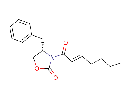 2-Oxazolidinone, 3-[(2E)-1-oxo-2-heptenyl]-4-(phenylmethyl)-, (4S)-