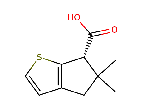 4H-Cyclopenta[b]thiophene-6-carboxylicacid,5,6-dihydro-5,5-dimethyl-,(6S)-(9CI)