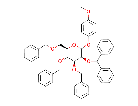 4-methoxyphenyl 3,4,6-tri-O-benzyl-2-O-diphenylmethyl-α-D-mannopyranoside
