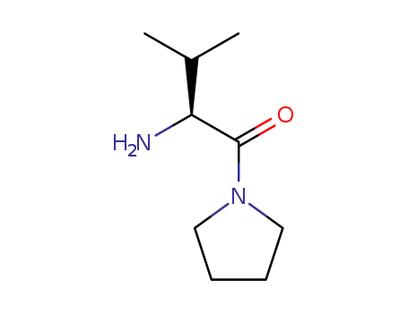 Molecular Structure of 54164-07-7 ((S)-2-AMINO-3-METHYL-1-(PYRROLIDIN-1-YL)BUTAN-1-ONE)