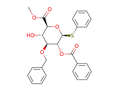 methyl (phenyl 2-O-benzoyl-3-O-benzyl-1-thio-β-D-glucopyranosyluronate)