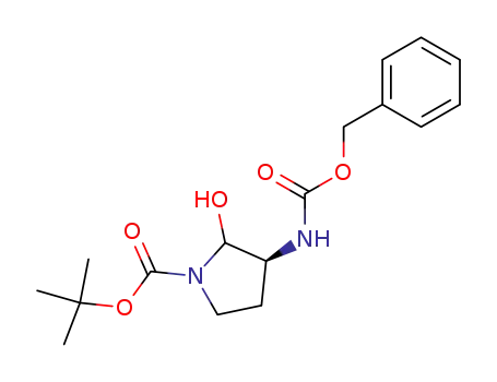1-Pyrrolidinecarboxylic acid,
2-hydroxy-3-[[(phenylmethoxy)carbonyl]amino]-, 1,1-dimethylethyl ester,
(3S)-