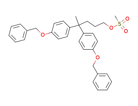 Methanesulfonic acid 4,4-bis-(4-benzyloxy-phenyl)-pentyl ester