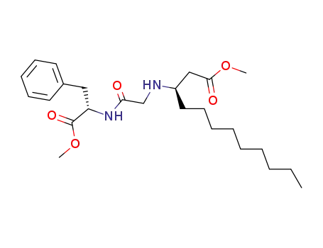 Molecular Structure of 556068-46-3 (L-Phenylalanine, N-[(1R)-1-(2-methoxy-2-oxoethyl)decyl]glycyl-, methyl
ester)