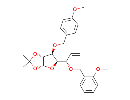 1,2-O-isopropylidene-3-O-(4'-methoxybenzyl)-5-O-(2'-methoxybenzyl)-5-C-vinyl-β-L-ido-pentafuranose