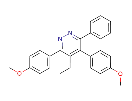 Pyridazine, 4-ethyl-3,5-bis(4-methoxyphenyl)-6-phenyl-