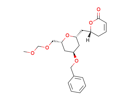 6-[4-benzyloxy-6-methoxymethoxymethyl-(2S,4R,6R)-2H,3H,4H,5H-2-pyranylmethyl]-(6R)-2H,5H-2-pyranone