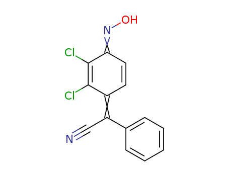 Benzeneacetonitrile, a-[2,3-dichloro-4-(hydroxyimino)-2,5-cyclohexadien-1-ylidene]-
