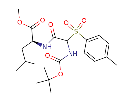 L-Leucine,
N-[(1,1-dimethylethoxy)carbonyl]-2-[(4-methylphenyl)sulfonyl]glycyl-,
methyl ester